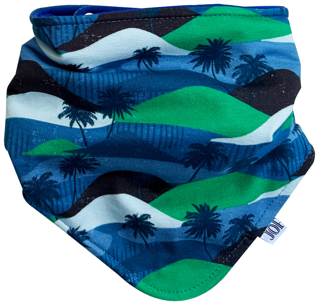 Scarf Palms blue